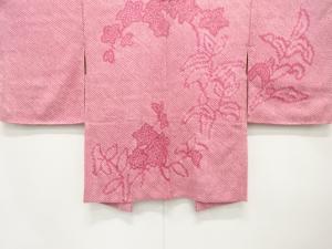 未使用品　本総絞り　草花模様　絵羽織